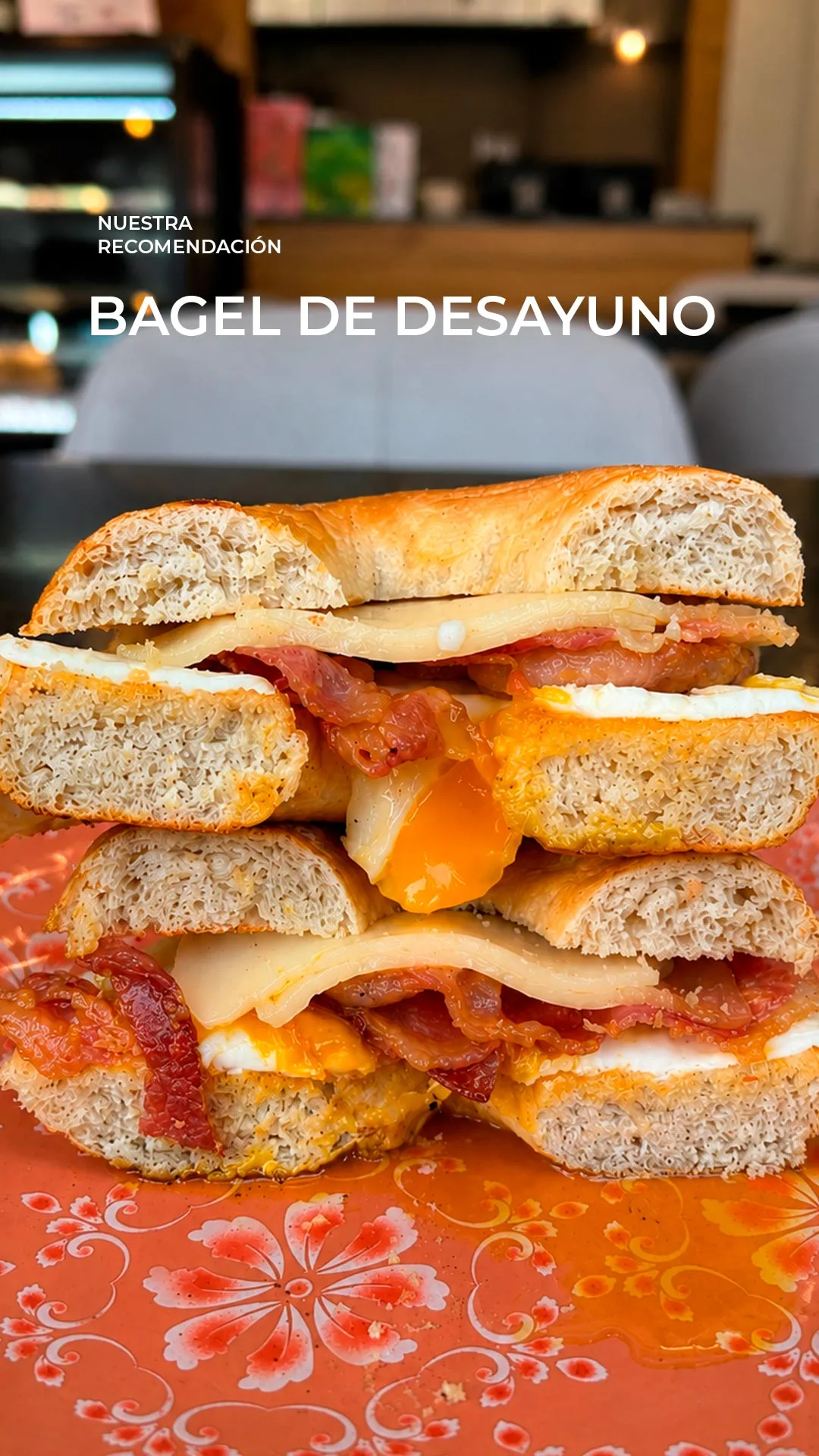 bagel de desayuno